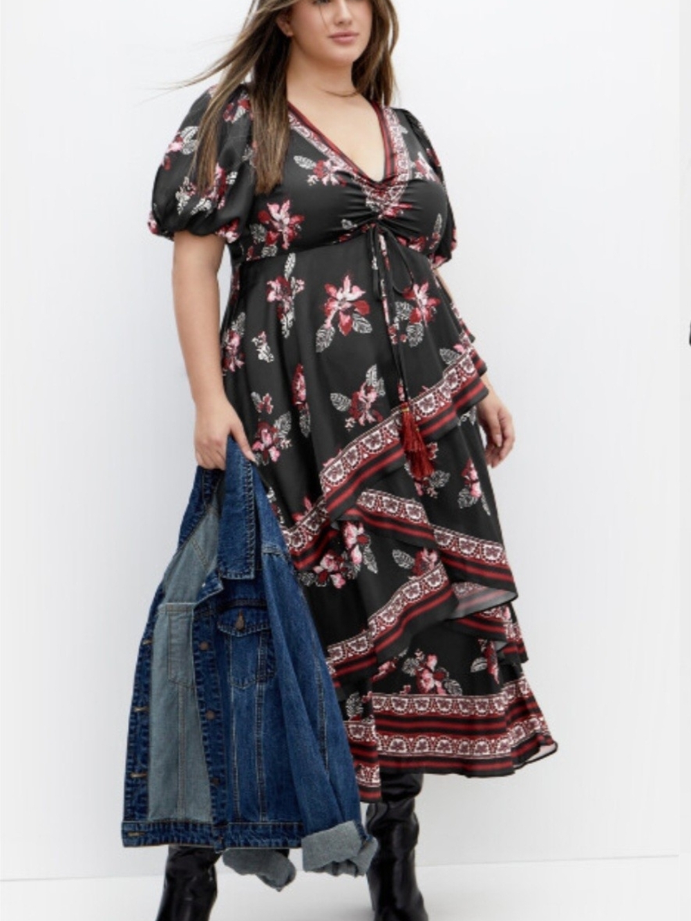 City Chic Drama Queen Floral Maxi Dress | Size S (16) - NWT - Picture 4 of 8